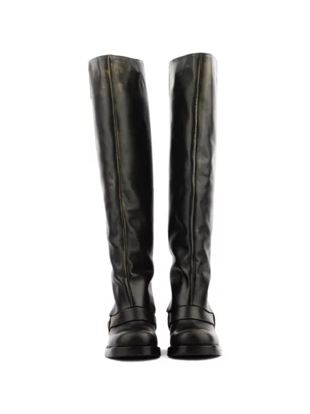 Botine Elena Iachi din piele negru