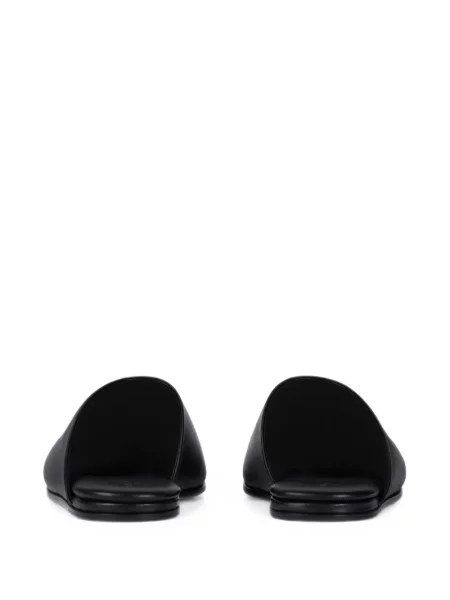 Papuci tip mules Givenchy din piele fără toc negru