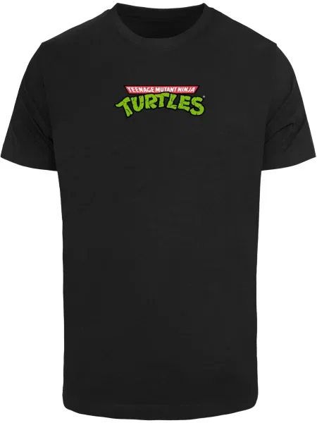 Merchcode Tričko Turtles Team zelená / červená / černá bílá
