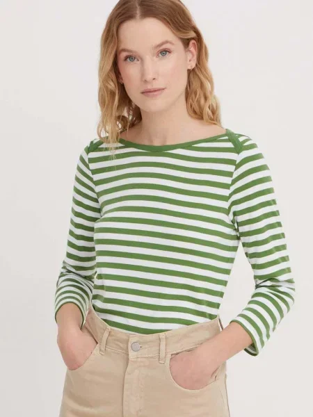 Majica z dolgimi rokavi United Colors of Benetton zelena