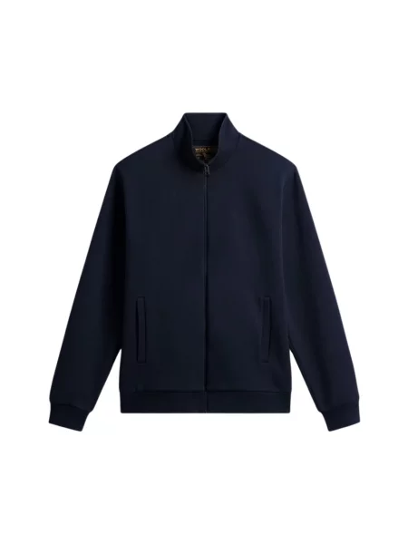 Spodnie dresowe Woolrich z logo niebieskie