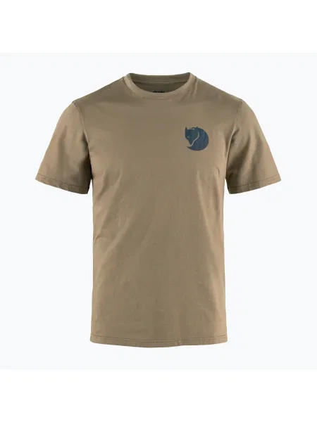 Мъжка тениска Fjällräven Walk With Nature велур кафява