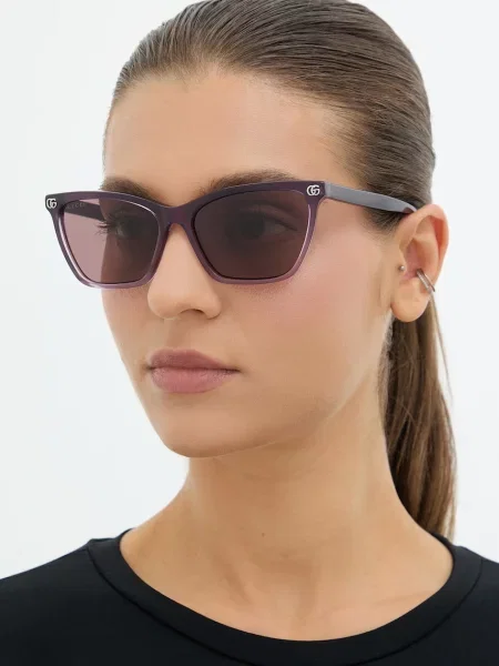 Gucci ochelari de soare cat eye pentru femei violet