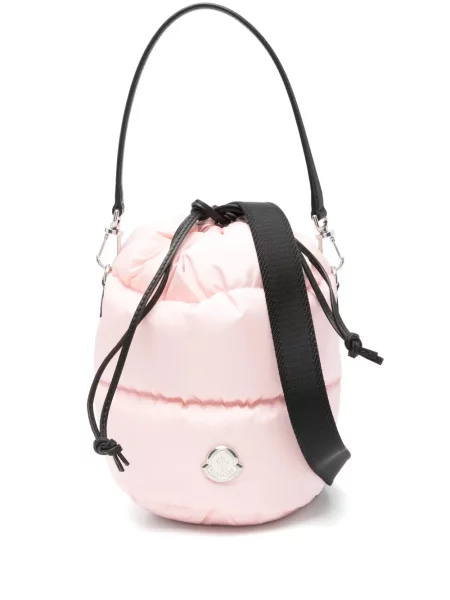 Geantă bucket Moncler roz
