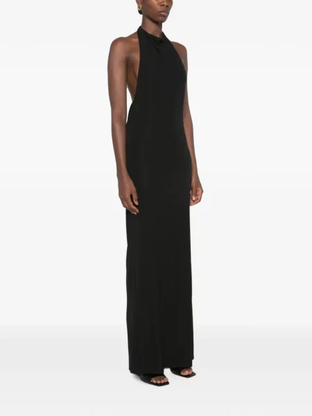 Rochie maxi Cult Gaia cu gât halter negru
