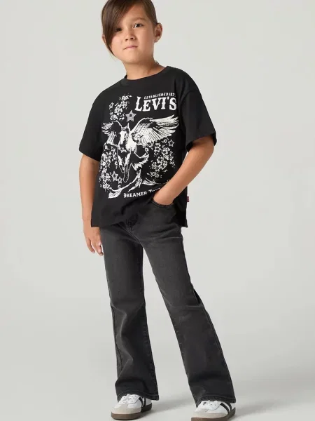 Levi's flare traperice za djecu HIGH RISE FLARE JEAN crna