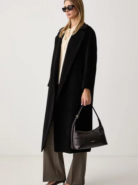 Weekend MaxMara De lână palton Wkdtempera negru