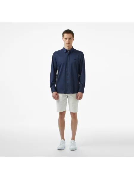 Lacoste Koszula Slim Fit granatowa