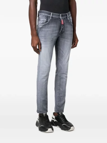 Blugi Dsquared2 cu 5 buzunare negru