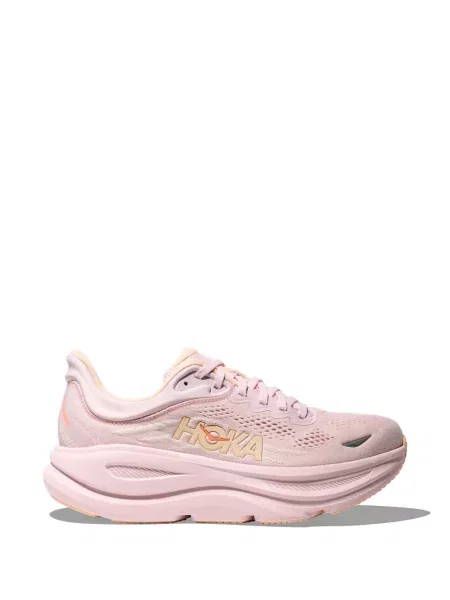 Sneakerși Hoka cu șireturi din dantelă roz