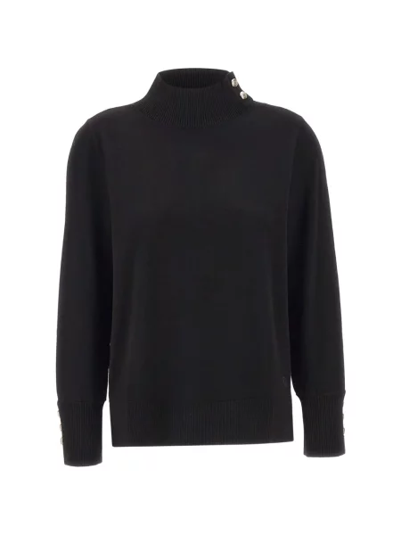 Pulover Elena Mirò cu broderie negru