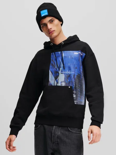 Худі Karl Lagerfeld Jeans чорний