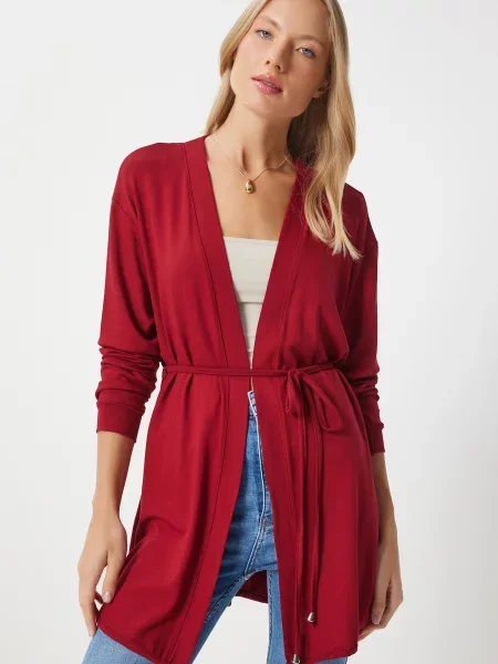 Happiness İstanbul Geacă tricotată roșu