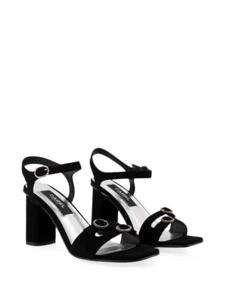 Pantofi cu toc Carel Paris cu cataramă negru