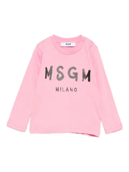 Koszulka dziecięca Msgm różowa
