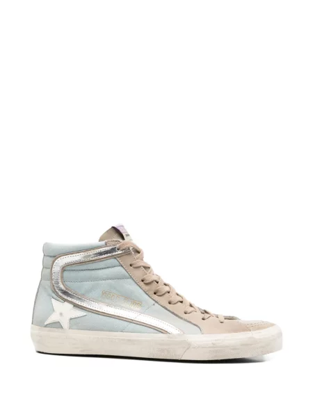 Sneakerși Golden Goose Slide din piele albastru