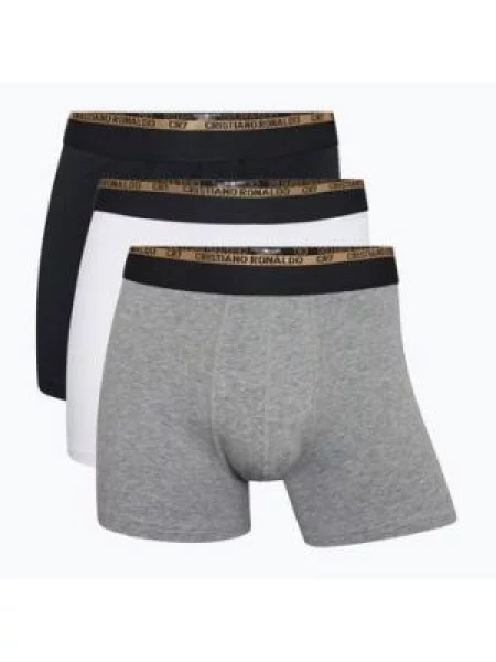 Basic Trunk труси-боксери 3 пари балк/білий/сірий білі