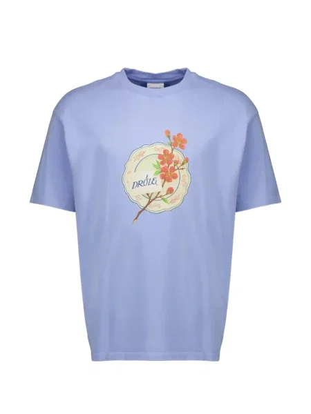 Tricou Drole De Monsieur cu imagine albastru