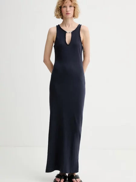 Zadig&Voltaire rochie cu amestec de in negru