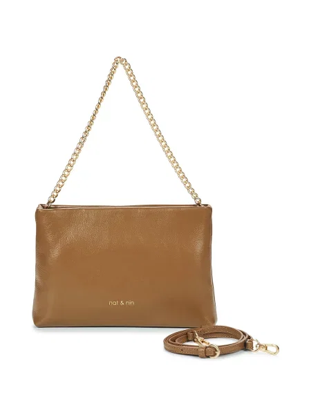 Nat&Nin Pisemska torbica MOLLY' rjava