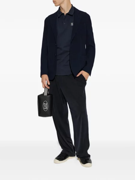 Polo Ea7 Emporio Armani με αυτόγραφο μπλε