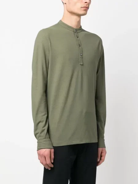 Gulerat tricou polo Zanone verde