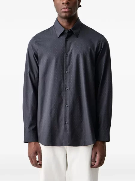 Μακρύς πουκάμισο Armani Exchange γκρι