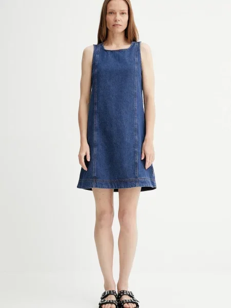 Джинсова сукня Marc O'Polo mini розкльошена синій