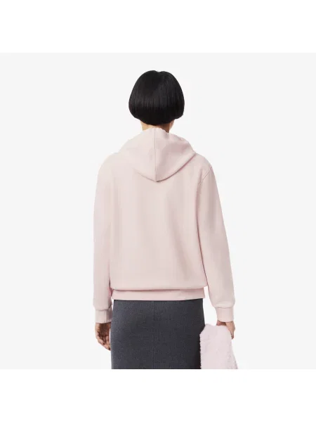 Lacoste Bluza Z Kapturem Relaxed Fit różowa
