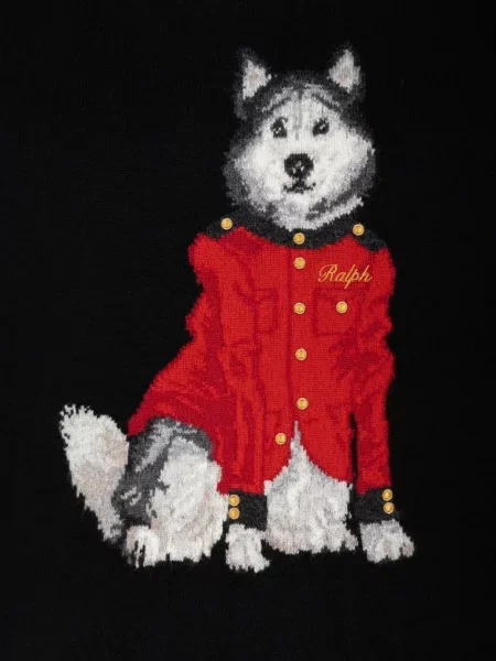 Sweter Polo Ralph Lauren z okrągłym dekoltem w kratę biały