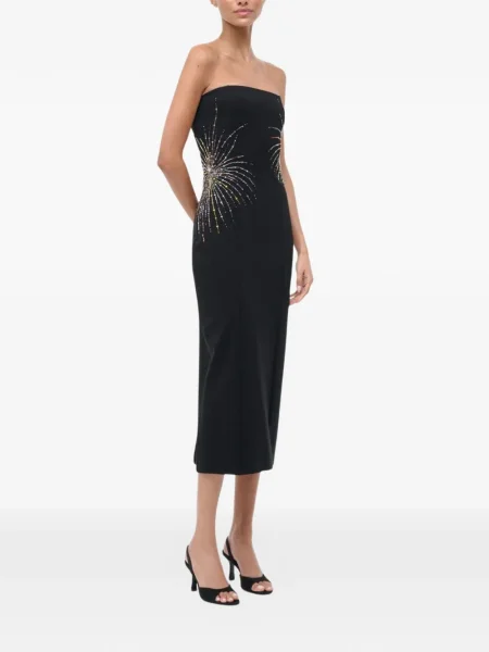 Rochie midi Staud până la genunchi de costum negru