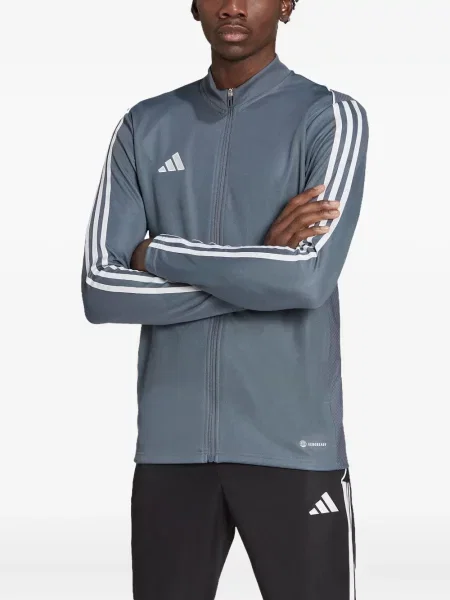 T-shirt w paski Adidas z wysoką talią do biegania w kwiatki zielony