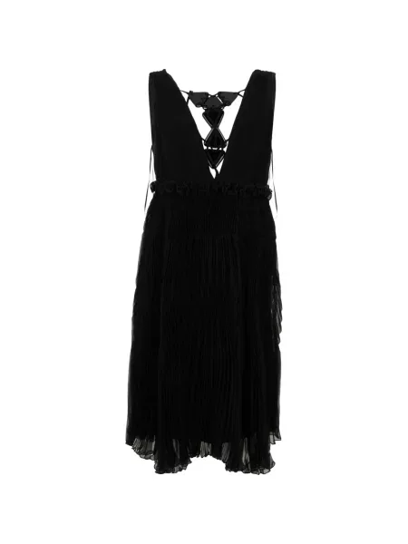 Rochie mini Alberta Ferretti de mătase negru