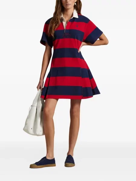 Plačiakojis pledas iš natūralios odos marškinėliai Polo Ralph Lauren žalia