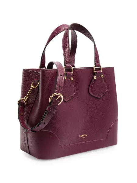 Geantă shopper Lancel din piele violet