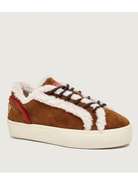 INUIKII Szigetelt sneakers tornacipő Lace-Up | zamsz | shearling gyapjú hozzáadásával lila