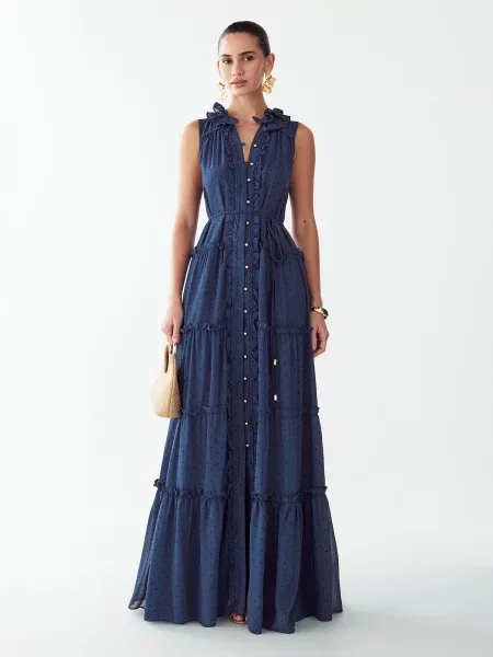 St MRLO Rochie Maha bleumarin