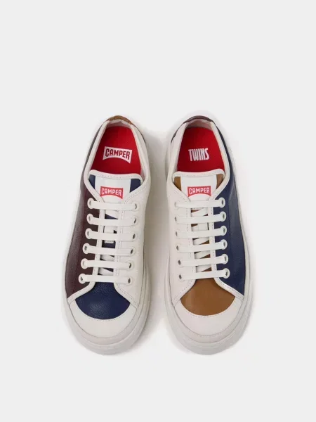 Шкіряні Кеди низькі Camper червоний/білий білі