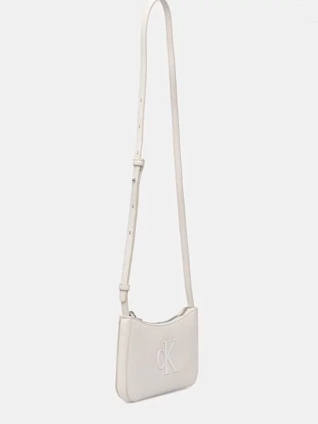 Calvin Klein Kabelka Bold Ck Mini Bag biela