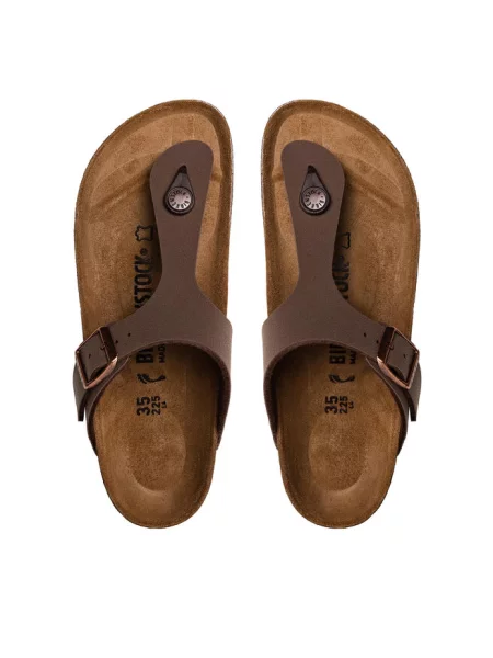 Japonki Birkenstock brązowe
