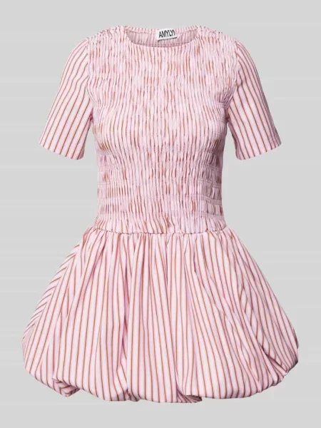 Sukienka koktajlowa z marszczonymi detalami model ‘Eleonor’ Amy Lynn różowa