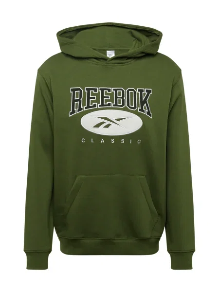 Reebok Classic felső férfi nyomott mintás kapucnis zöld