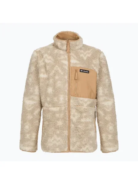 Мъжки суитшърт от полар Columbia Winter Pass Reversible canoe/dark stone/peaked tonal бежово