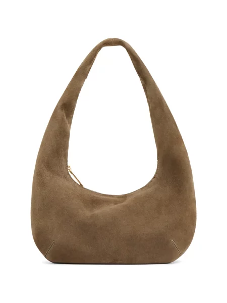 Geantă Mansur Gavriel din piele de căprioară maro