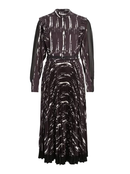 Phillip Lim Rochie tip bluză ciocolatiu / negru alb