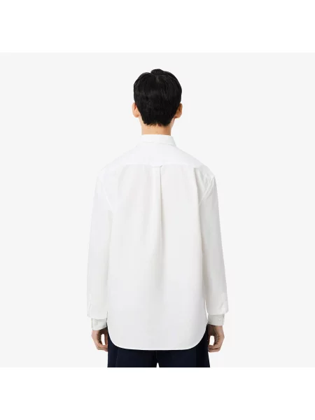 Lacoste Koszula Oxford Regular Fit biała