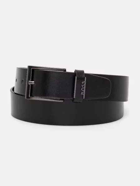 BOSS de piele bărbați negru