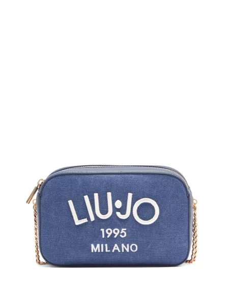 Haftowana torebka crossbody Liu Jo niebieska