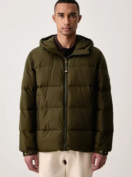Tommy Hilfiger péřová bunda zelená