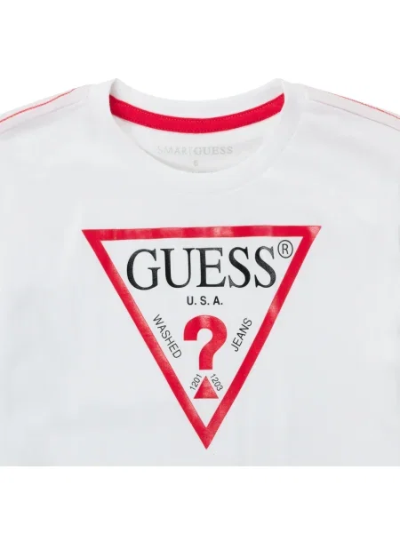 Tricou copii Guess alb